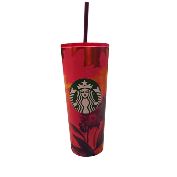 STARBUCKS 24OZ VENTI 2022 FLORAL SUMMER TUMBLER. - Picture 1 of 8